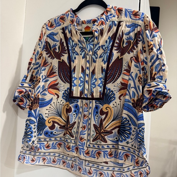 Farm Rio: Sand Nature Land Blouse - Picture 11 of 12